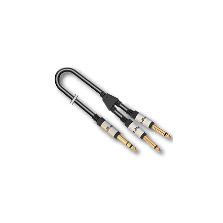CAVO ADATTATORE X-PRO: JACK MASCHIO STEREO 6.3 to 2 JACK MASCHIO MONO 6.3 - 3m