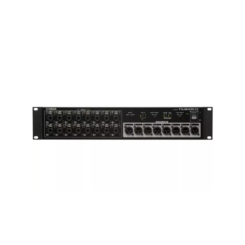 Tio Rack Box YAMAHA TIO1608D STAGEBOX RACK I/O 16mic-8out - 2U - DANTE