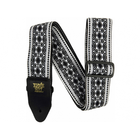 ERNIE BALL 5319 BEATNIK BLACK JACQUARD STRAP