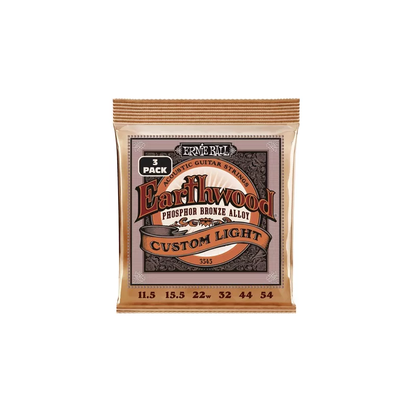 ERNIE BALL 3545 Erthwood Custom Light Phosphor -  11.5-54