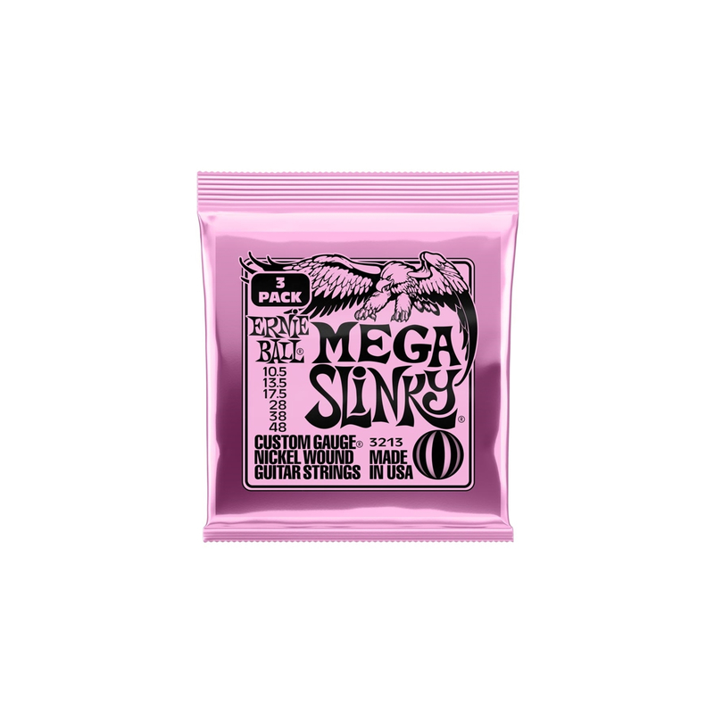 ERNIE BALL 3213 Mega Slinky Nickel Wound - 3Pkg - 10.5 - 48