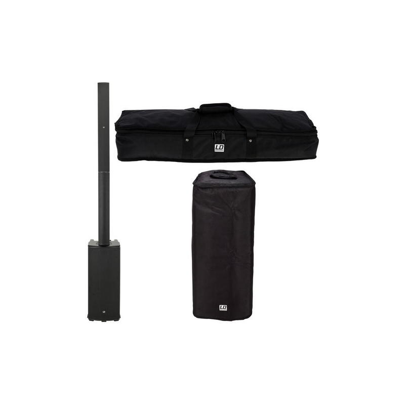 LD SYSTEMS MAUI 11 G2 SISTEMA PA A COLONNE PORTATILE CON MIXER E BLUETOOTH, NERO - BUNDLE
