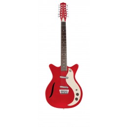 VINTAGE 12STR GUITAR RED METALLIC