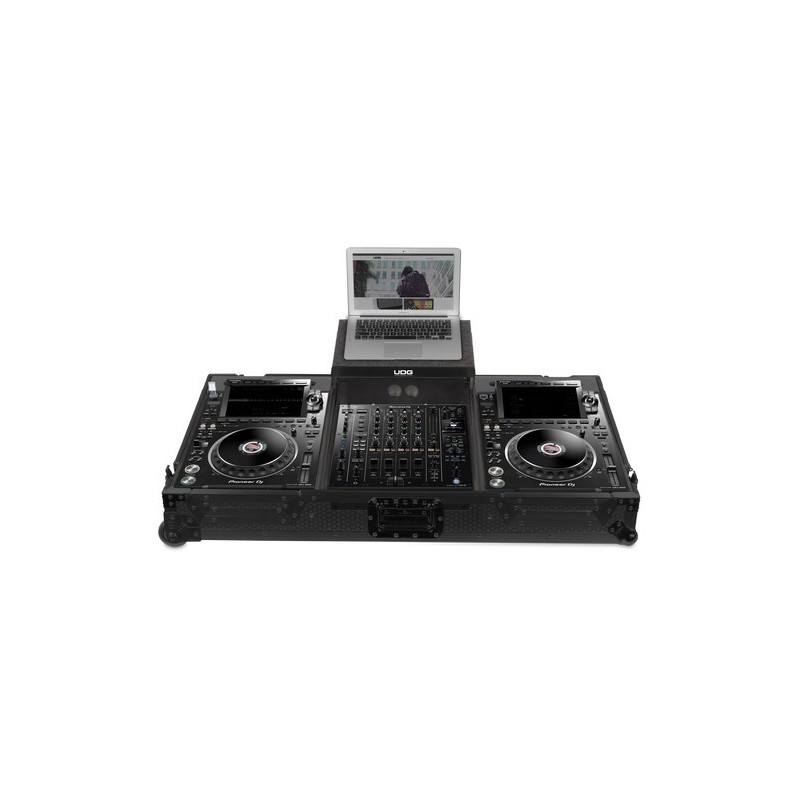 U91086BL - ULTIMATE FLIGT CASE SET PIONEER CDJ-3000/A9 BLACK PLUS (L&W)