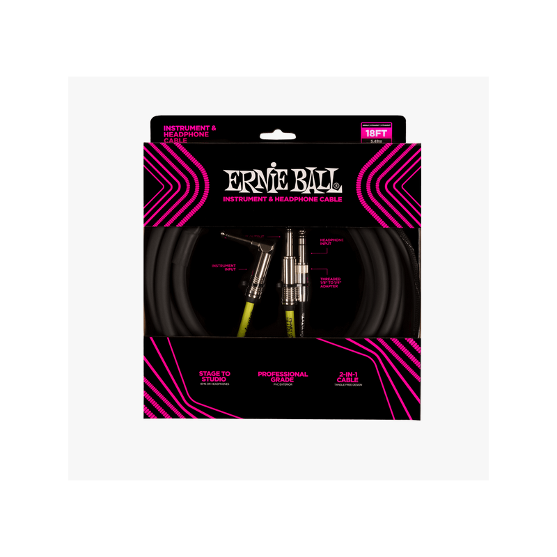 ERNIE BALL 6411 Instrument and Headphone Cable