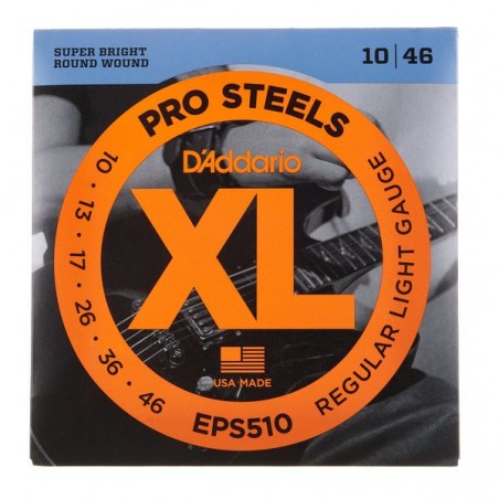 D'ADDARIO EPS510 PRO STEEL REGULAR LIGHT 10/46