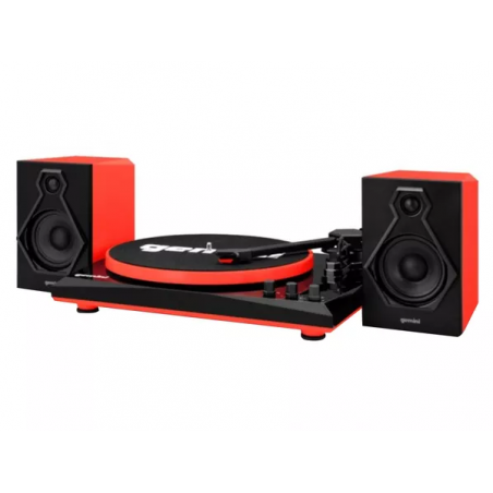 GEMINI TT900 HI-FI GIRADISCHI E DIFFUSORI 50W - BLACK&RED