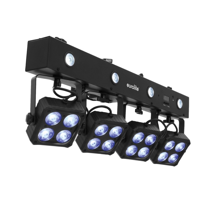 EUROLITE KLS-170 LED COMPACT LIGHT SET - 4xRGB - UV STROBE