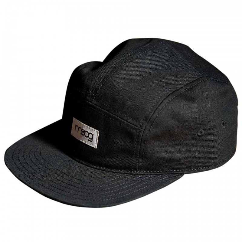 Cappello nero con logo Moog