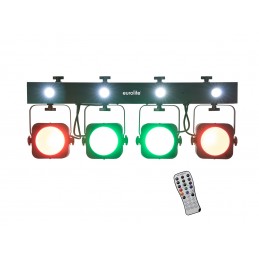 EUROLITE LED KLS-190 Compact Light Set - 4 LED RGB - STROBO