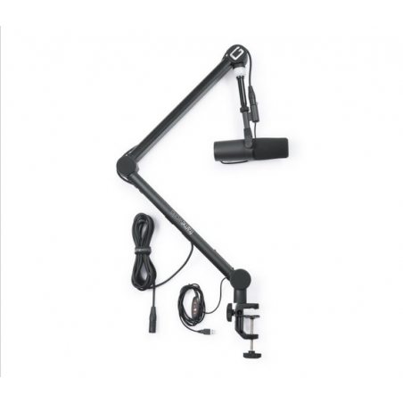 GATOR GFW MIC BCBM4000 Professional Broadcast Boom Mic Stand W/ Led Light