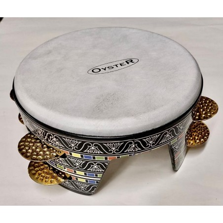 OYSTER RIQ HEIGHT PVC TAMBURO DIPINTO 4 PAIA DI PIATTINI