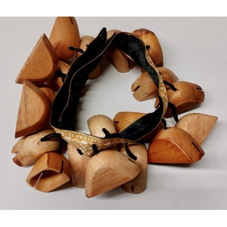 OYSTER SHAK POD ANKLE WOODEN POD SHAKER LARGE