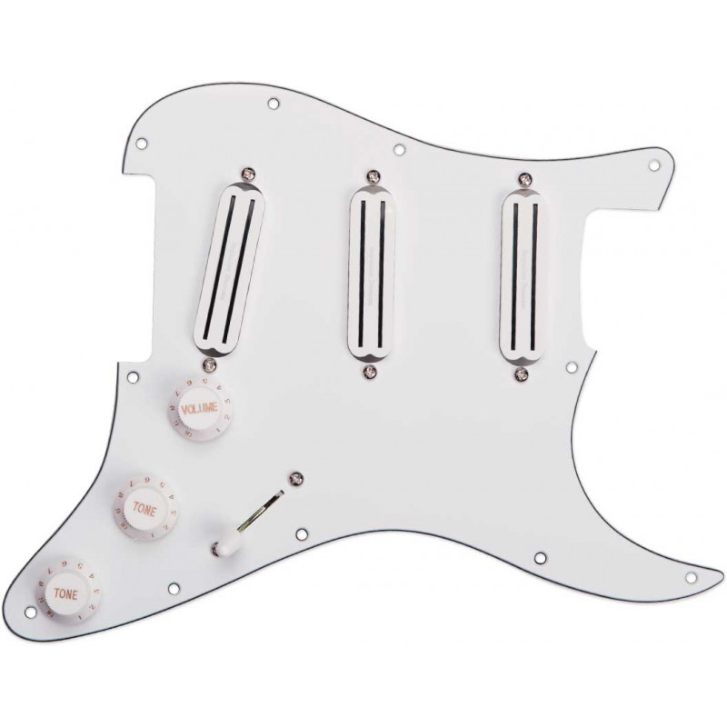 PICKGRD ASSY,TRIPLE RAILS, WHT