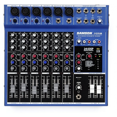 SAMSON MDR8 MIXER ANALOGICO 8ch-4mic+2st. - DSP