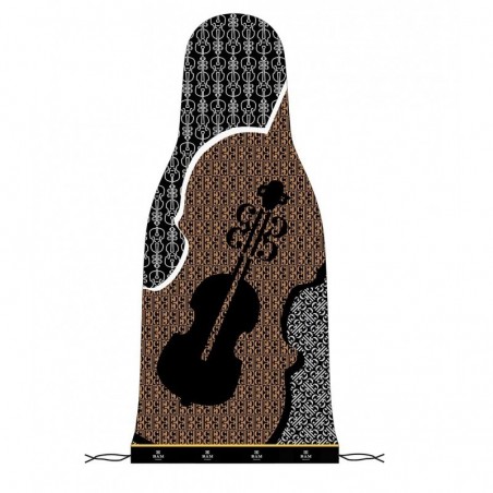 BFIC-0050 SINGOLO STRATO IN SETA PIZZO PER VIOLINO - ORANGE