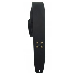 LM PRODUCTS VK-3 LEATHER GUITAR STRAP 3” BLACK