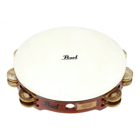 PEARL PETM-1018 GS CONCERT TAMBOURINE, GERMAN SILVER JINGLES, W/BAG
