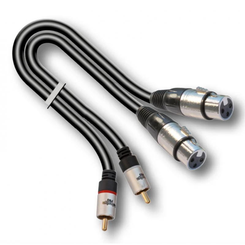 AUDIODESIGN VX212-1,5 CAVO AUDIO 2x XLR-F - 2x RCA-M 1,5m