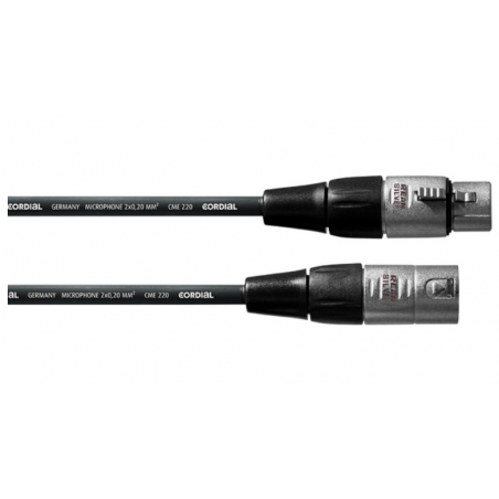CORDIAL MDFM15 DIAMOND CAVO MICROFONICO XLR M/F 1,5 MT