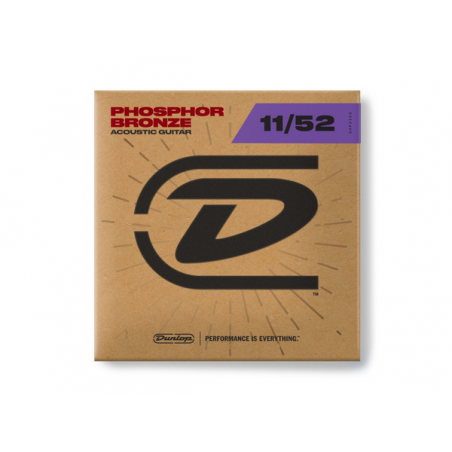 DUNLOP DAP1152 ACOUSTIC PHOSPHOR BRONZE - MEDIUM LIGHT 11-52