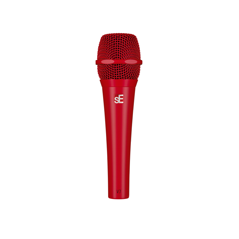 Microfono dinamico per uso live versione rossa