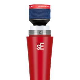 Microfono dinamico per uso live versione rossa