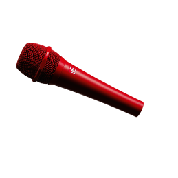 Microfono dinamico per uso live versione rossa