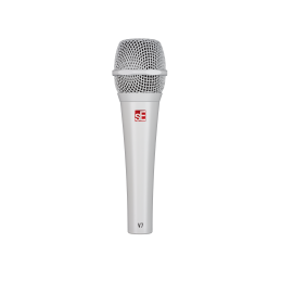 Microfono dinamico per uso live versione bianca