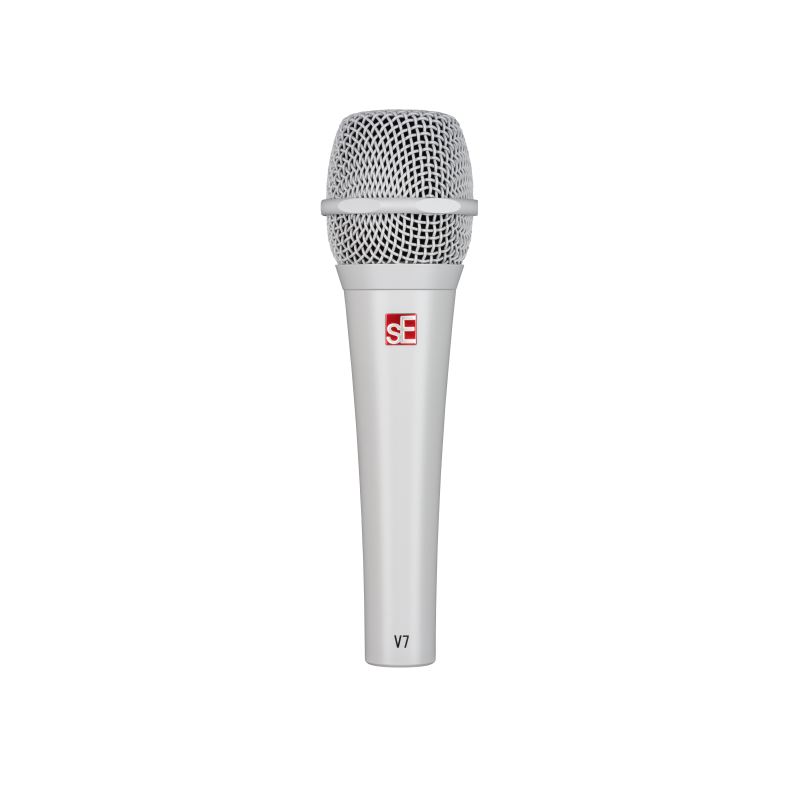 Microfono dinamico per uso live versione bianca