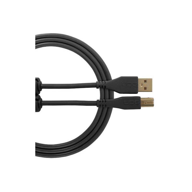 U96001BL - ULTIMATE AUDIO CABLE USB 2.0 C-B BLACK STRAIGHT 1,5M