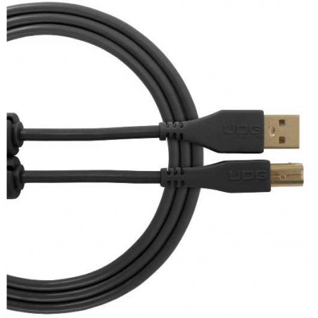U96001BL - ULTIMATE AUDIO CABLE USB 2.0 C-B BLACK STRAIGHT 1,5M