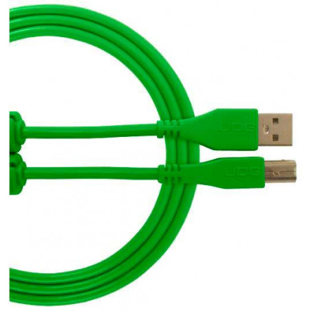 U96001GR - ULTIMATE AUDIO CABLE USB 2.0 C-B GREEN STRAIGHT 1,5M