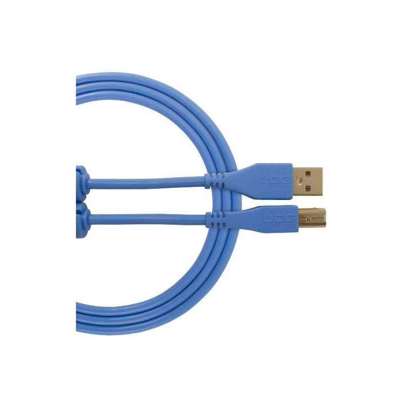U96001LB - ULTIMATE AUDIO CABLE USB 2.0 C-B BLUE STRAIGHT 1,5M