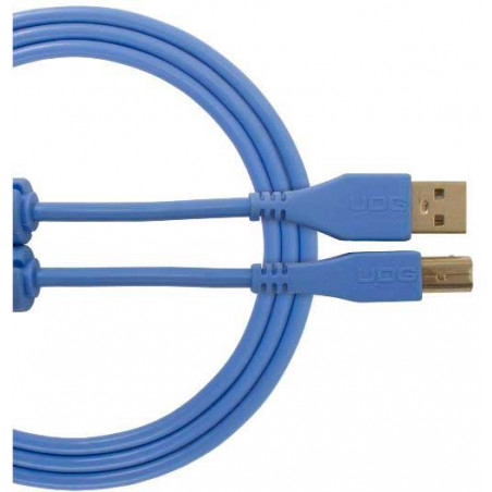 U96001LB - ULTIMATE AUDIO CABLE USB 2.0 C-B BLUE STRAIGHT 1,5M