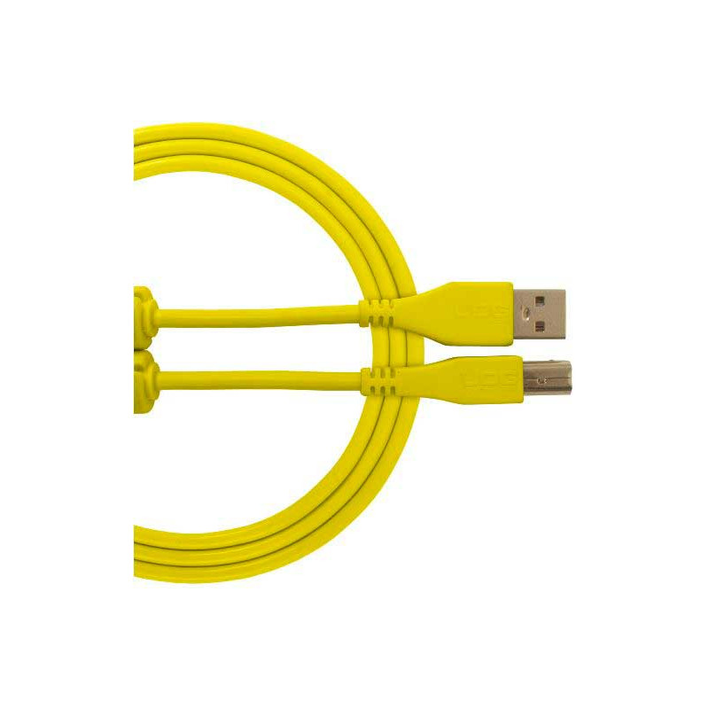 U96001YL - ULTIMATE AUDIO CABLE USB 2.0 C-B YELLOW STRAIGHT 1 ,5M