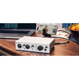 Scheda Dual USB C (una porta OTG) con 2 In e 2 Out analogici - In Preamp e Hi-Z - Uscita cuffia 