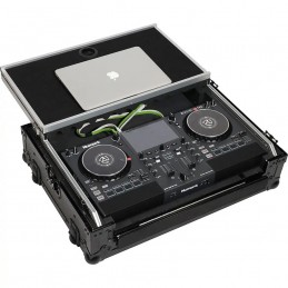 WALKASSE Flight Case Midi Controller Numark MIXSTREAM PRO, NS6II Black (Trolley & Wheels).