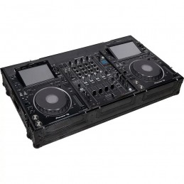 WALKASSE Flight Case Pioneer® CDJ-3000/ DJM-900NXS2 Nero (Ruote).