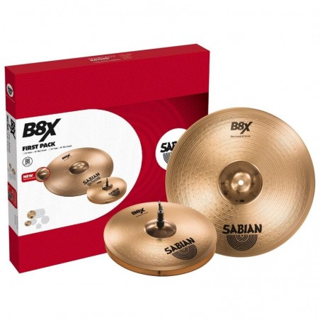 SABIAN B8X First Pack w/14" Hats, 16" Crash