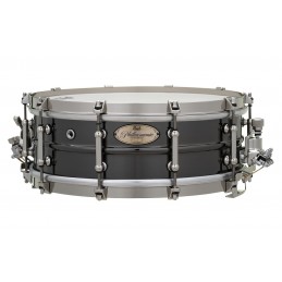 PEARL 14x5.0 Brass  Beaded Shell, Single Flange hoops w/Claw Hooks, Vintage Snare Beds, Black Nickel Finish