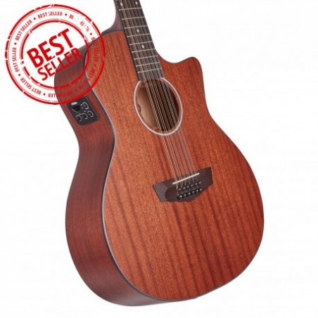 D'ANGELICO PREMIER FULTON LS MAHOGANY SATIN