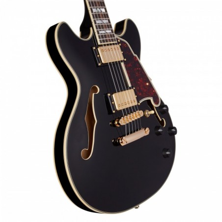 D'ANGELICO EXCEL MINI DC (with stop-bar tailpiece) BLACK