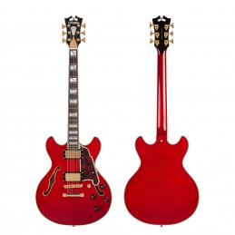 D'ANGELICO EXCEL MINI DC (with stop-bar tailpiece) TRANS CHERRY