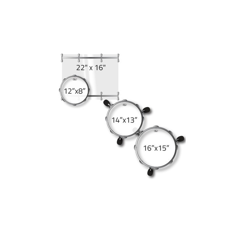 PEARL CRYSTAL BEAT 4 pz. solo fusti colore BLUE SAPPHIRE 742