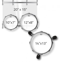 PEARL CRYSTAL BEAT 4 pz. solo fusti colore BLUE SAPPHIRE 742