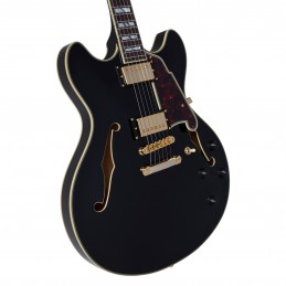 D'ANGELICO EXCEL DC (with stop-bar tailpiece) SOLID BLACK