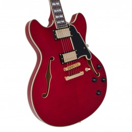D'ANGELICO EXCEL DC (with stop-bar tailpiece) TRANS CHERRY