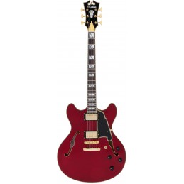 D'ANGELICO EXCEL DC (with stop-bar tailpiece) TRANS CHERRY