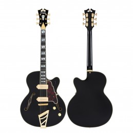 D'ANGELICO EXCEL 59 (with stairstep tailpiece) SOLID BLACK